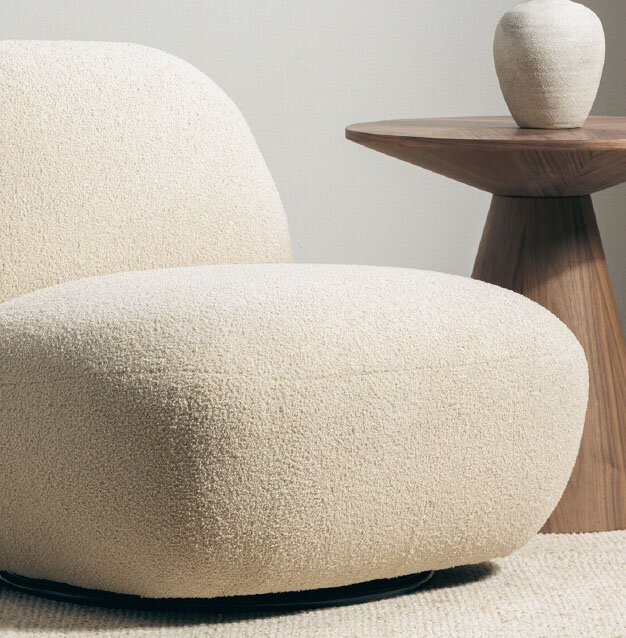 Boucle fabric furniture
