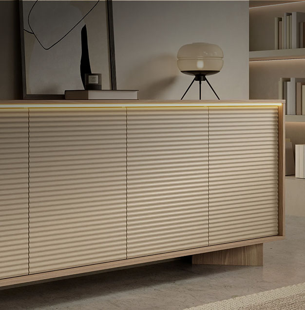 Routed fronts furniture